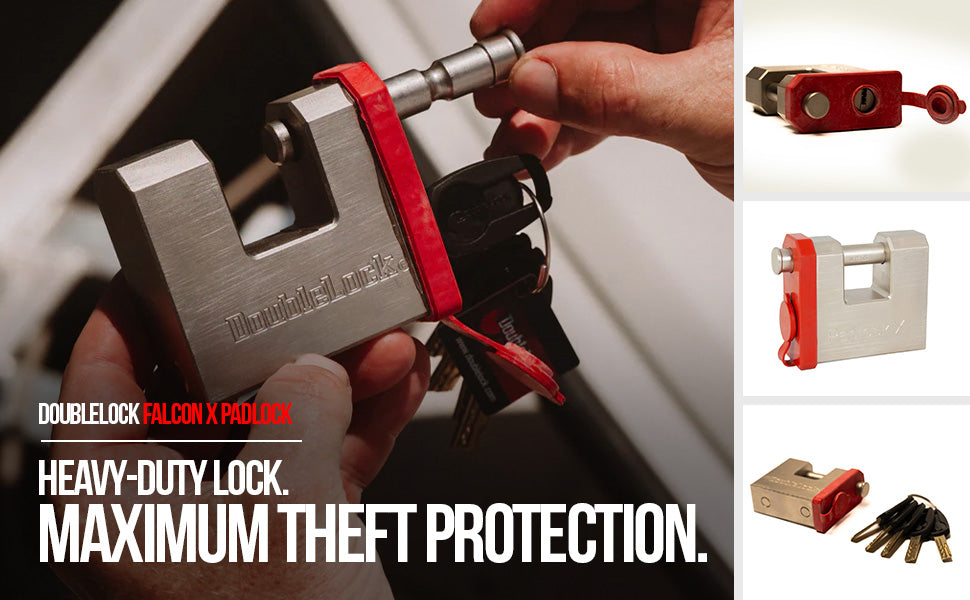 FALCON X Padlock KA | Heavy-Duty Brass Container/Shipping Lock