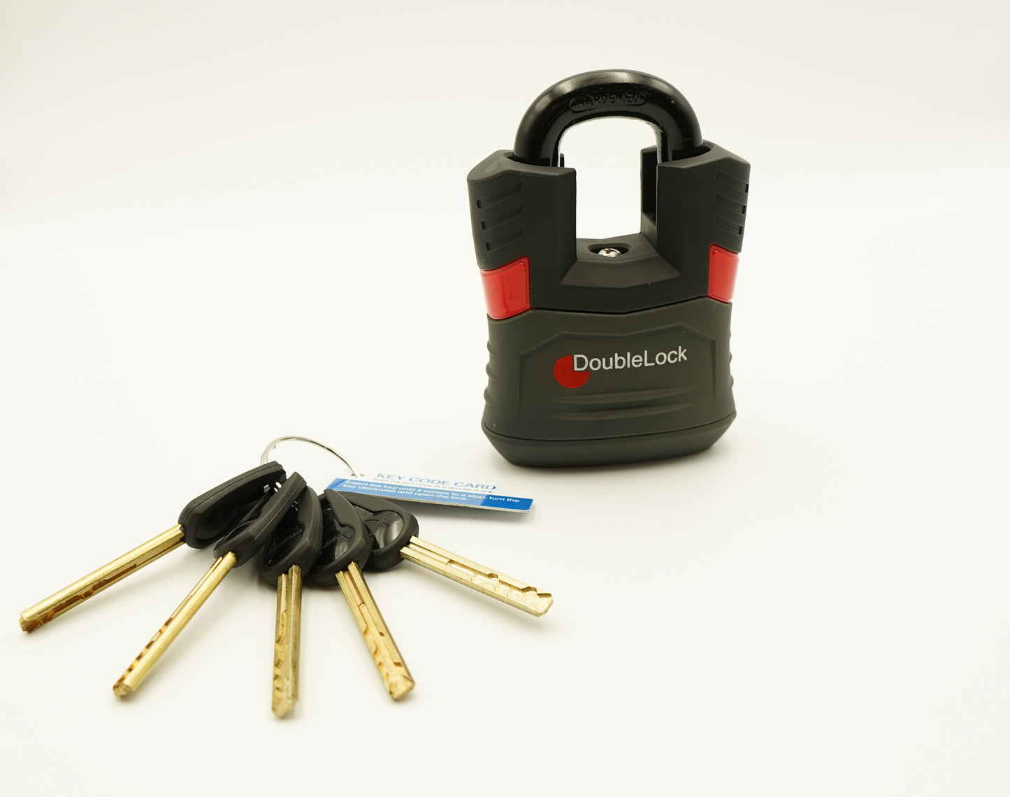 DoubleLock RED HAWK - Padlock RED
