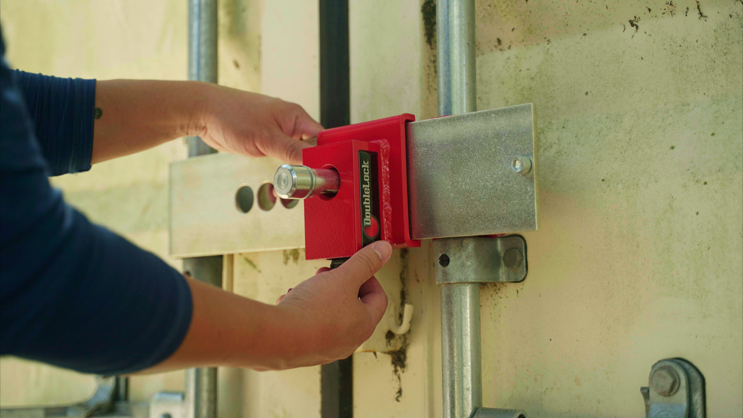 DoubleLock RHINO - Container Lock RED SCM