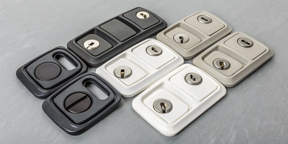A selection of the best keyless and traditional RV door locks for camper security.