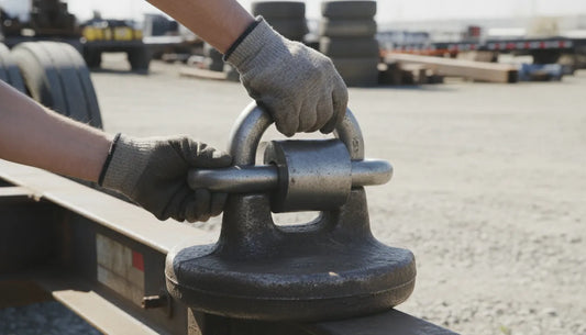 Installing a heavy-duty pintle hitch lock on a trailer coupler