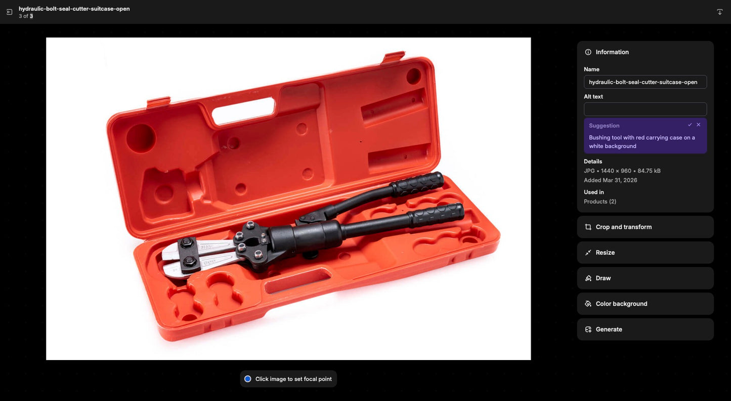 Hydraulic Bolt Seal Cutter