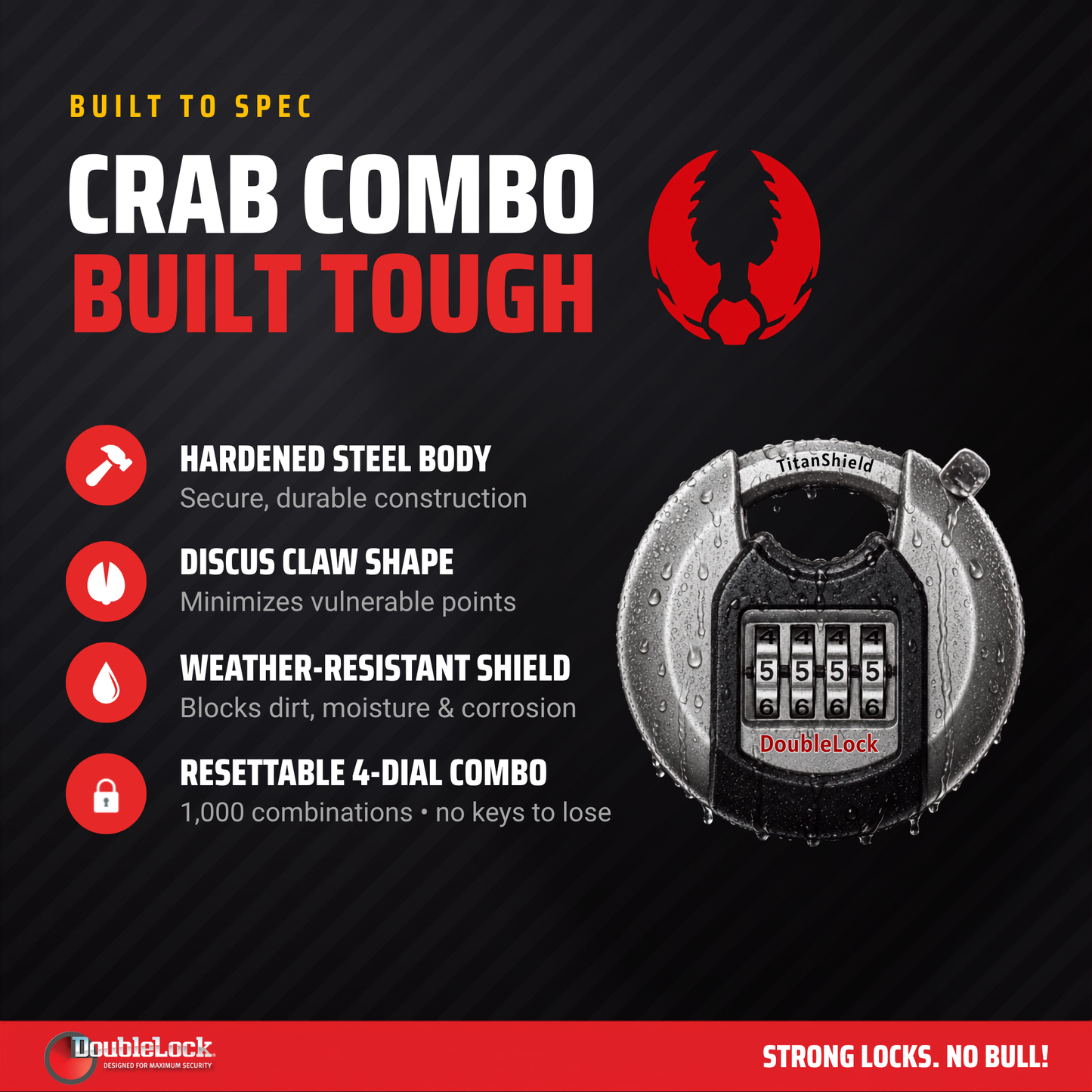 CRAB Combo | Combination Discus Lock