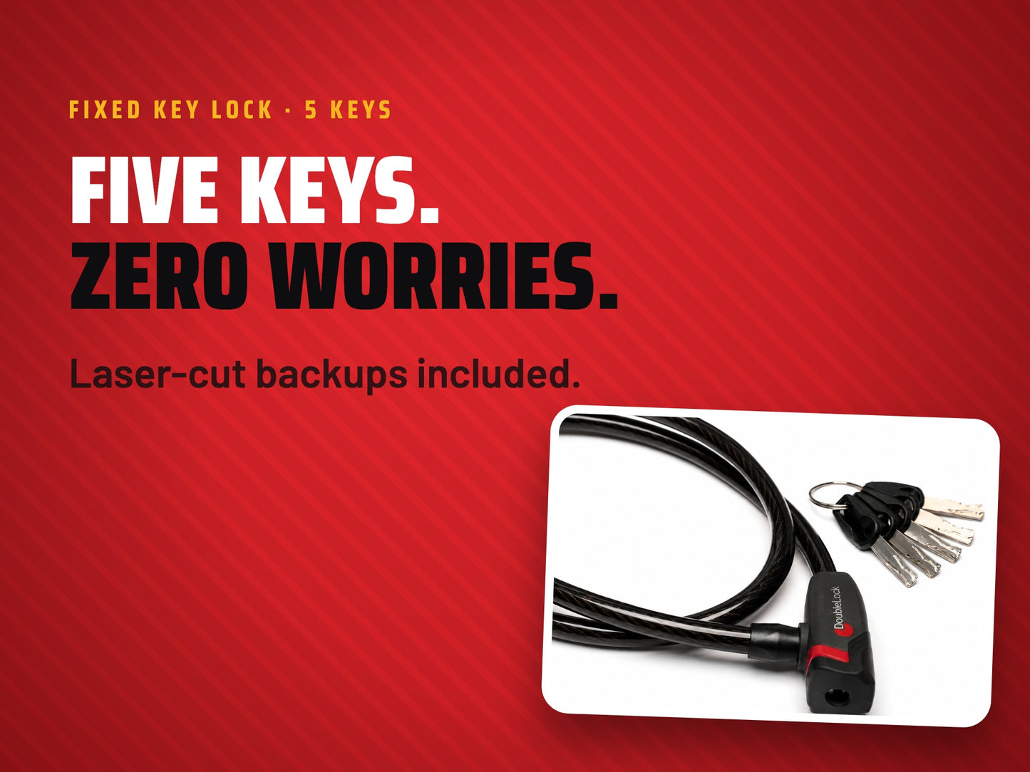 PANTHER Cable Lock | Braided Steel Cable & Keyed Lock