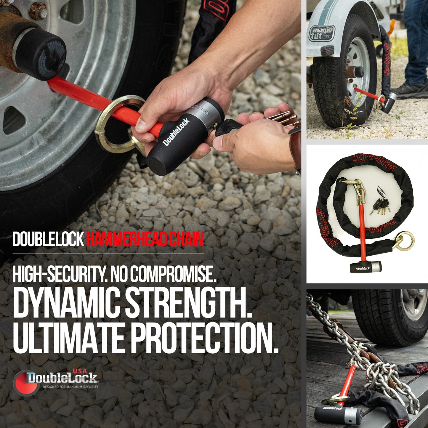 HAMMERHEAD Equipment Lock | Boat Cleat, Trailer and Equipment Lock