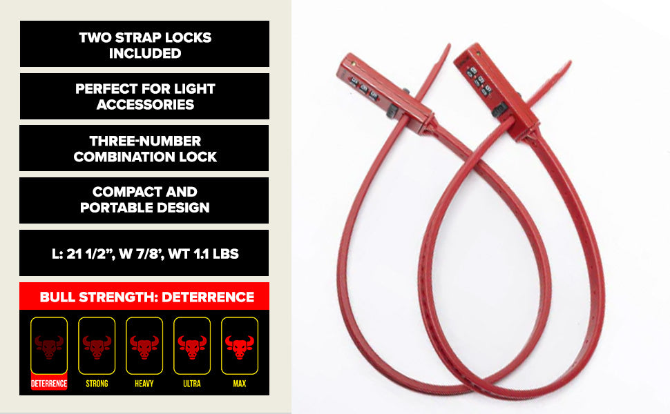 BADGER Strap Locks (x2) | Flexible Strap Locks