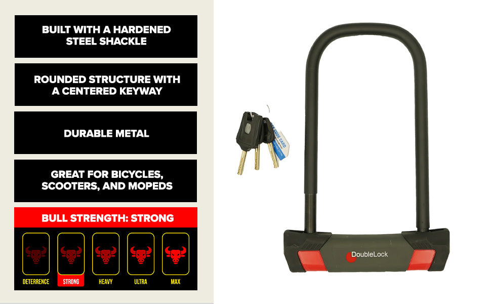 GRIZZLY U-Lock | Long Steel Shackle U-Lock