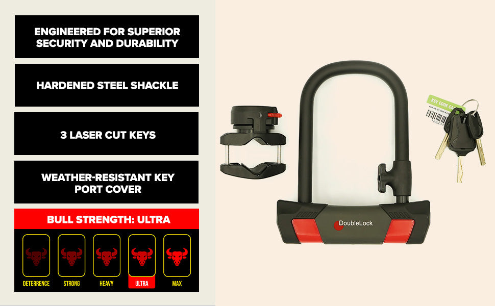 KODIAK Compact U-Lock | Steel Shackle U-Lock
