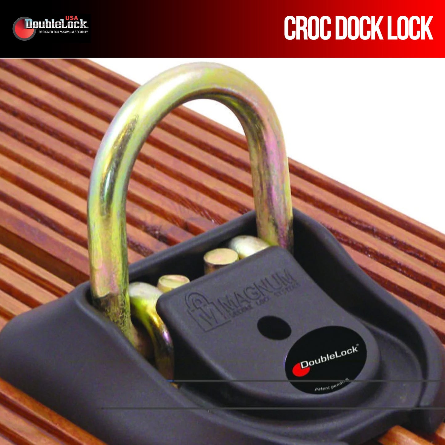 CROC Dock Lock | Marine Cleat Lock