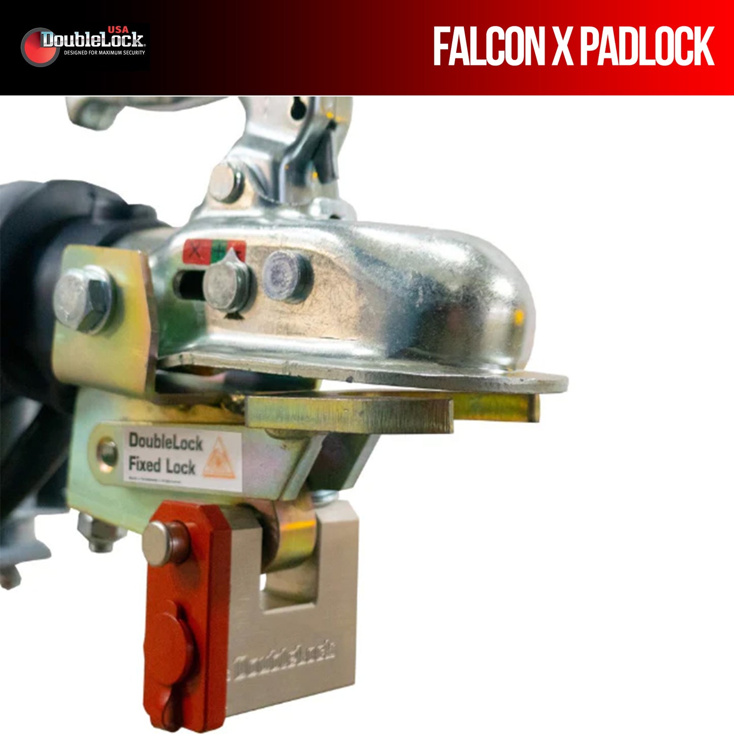 FALCON X Padlock KA | Heavy-Duty Brass Container/Shipping Lock
