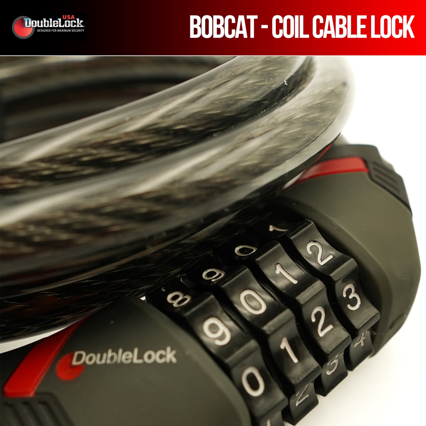 BOBCAT Coil Cable Lock | Combo Coil Cable & Lock