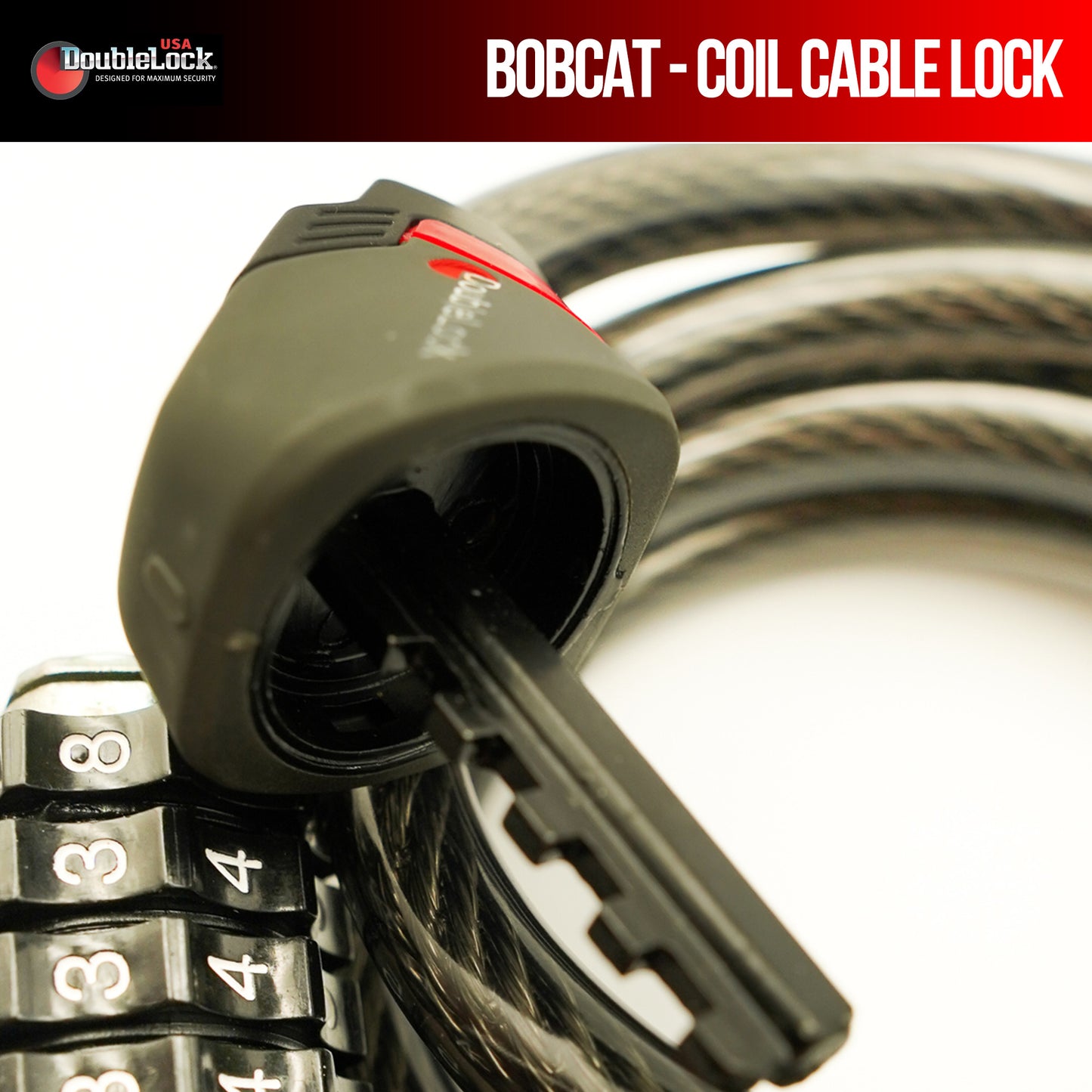 BOBCAT Coil Cable Lock | Combo Coil Cable & Lock