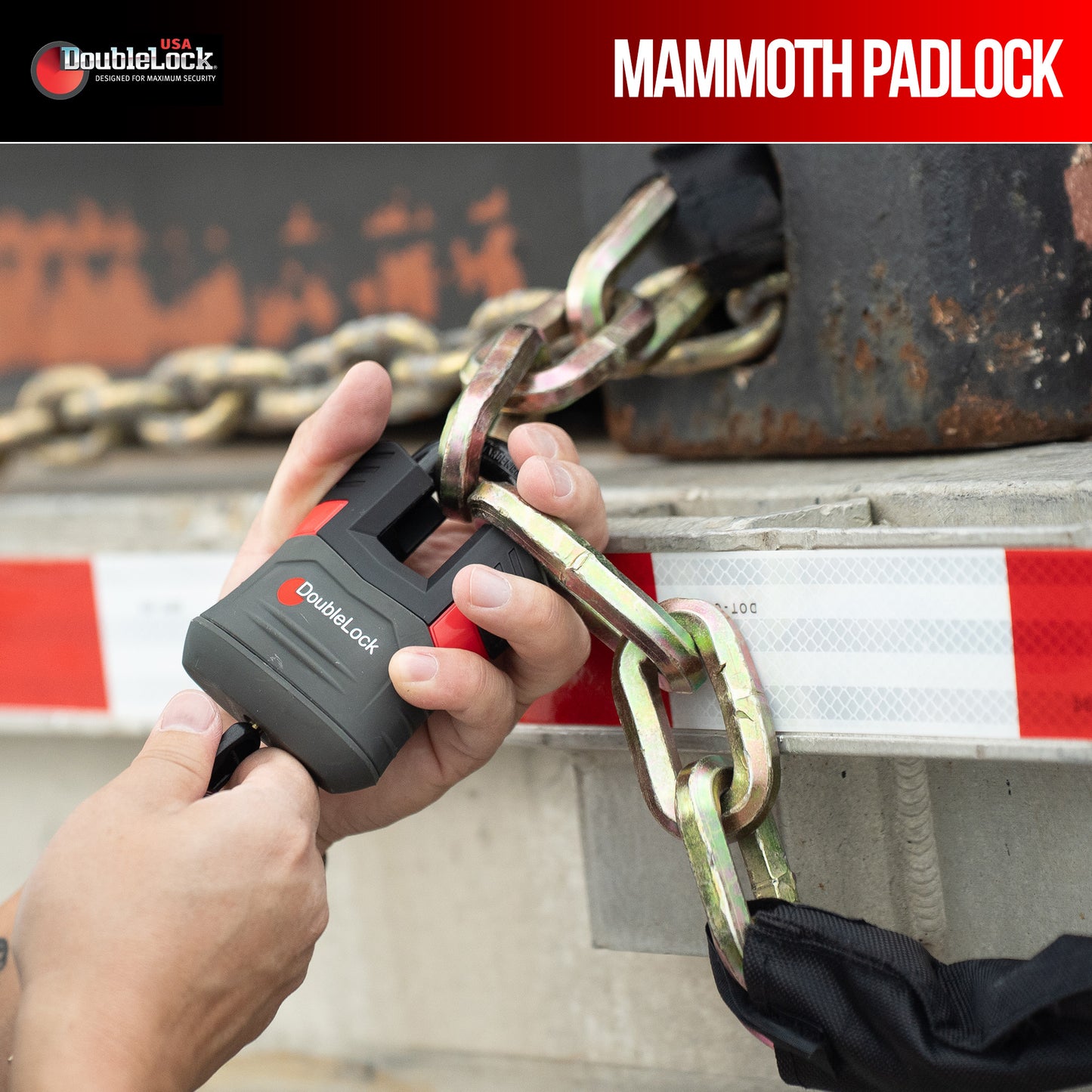 MAMMOTH Combo Lock |  Heavy Chain & Padlock Bundle