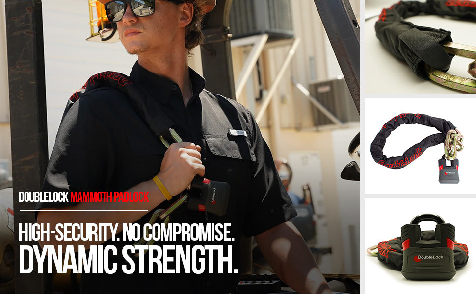MAMMOTH Combo Lock |  Heavy Chain & Padlock Bundle