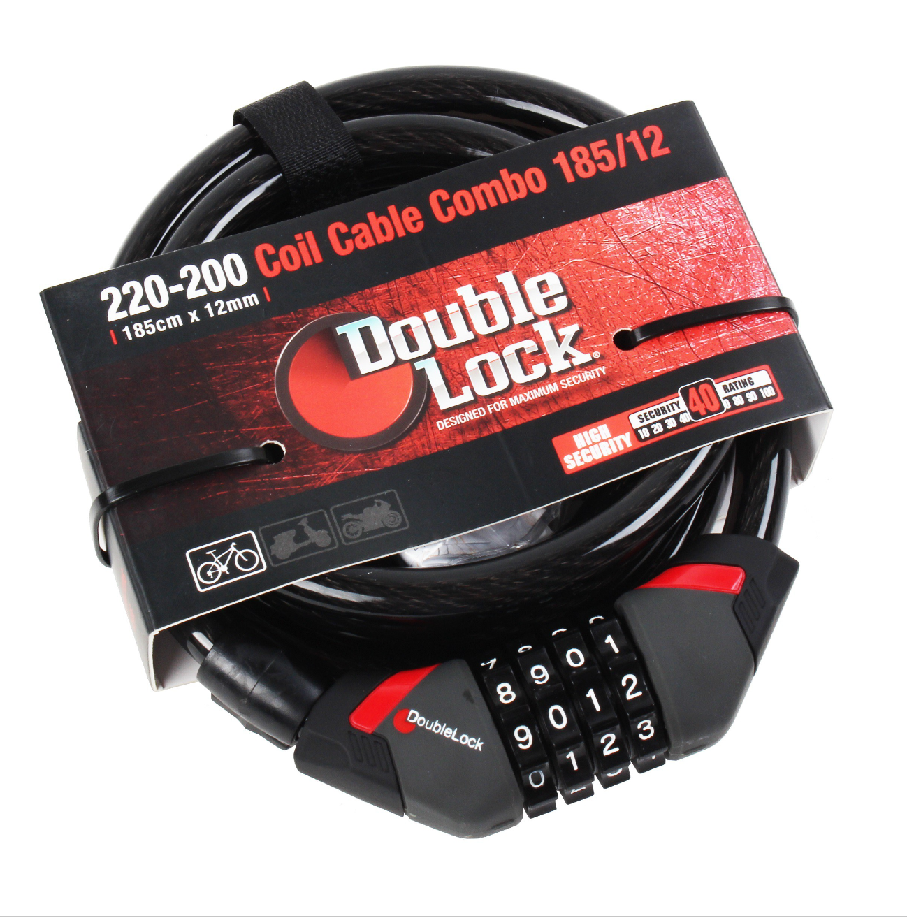 DoubleLock COUGAR - Coil Cable Combo 240/12