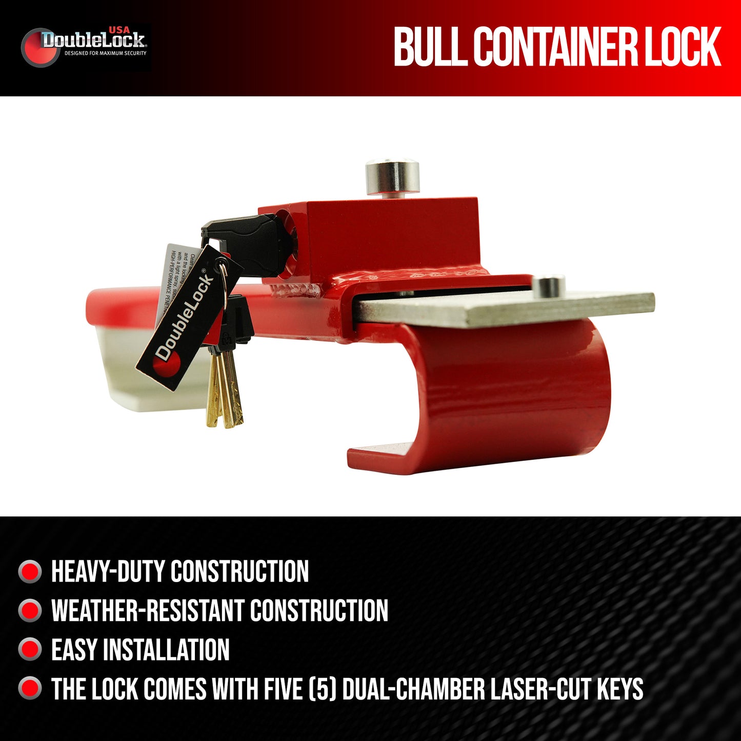 BULL Cargo Container Lock |  Max Duty Freight Lock