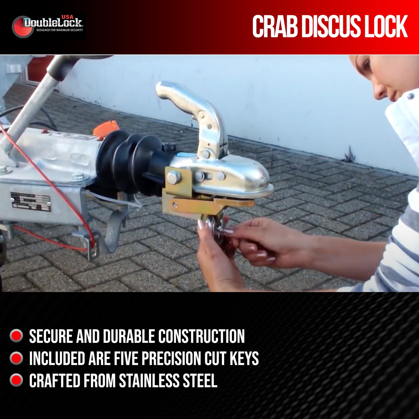 CRAB Discus Lock | Stainless Steel Discus Lock