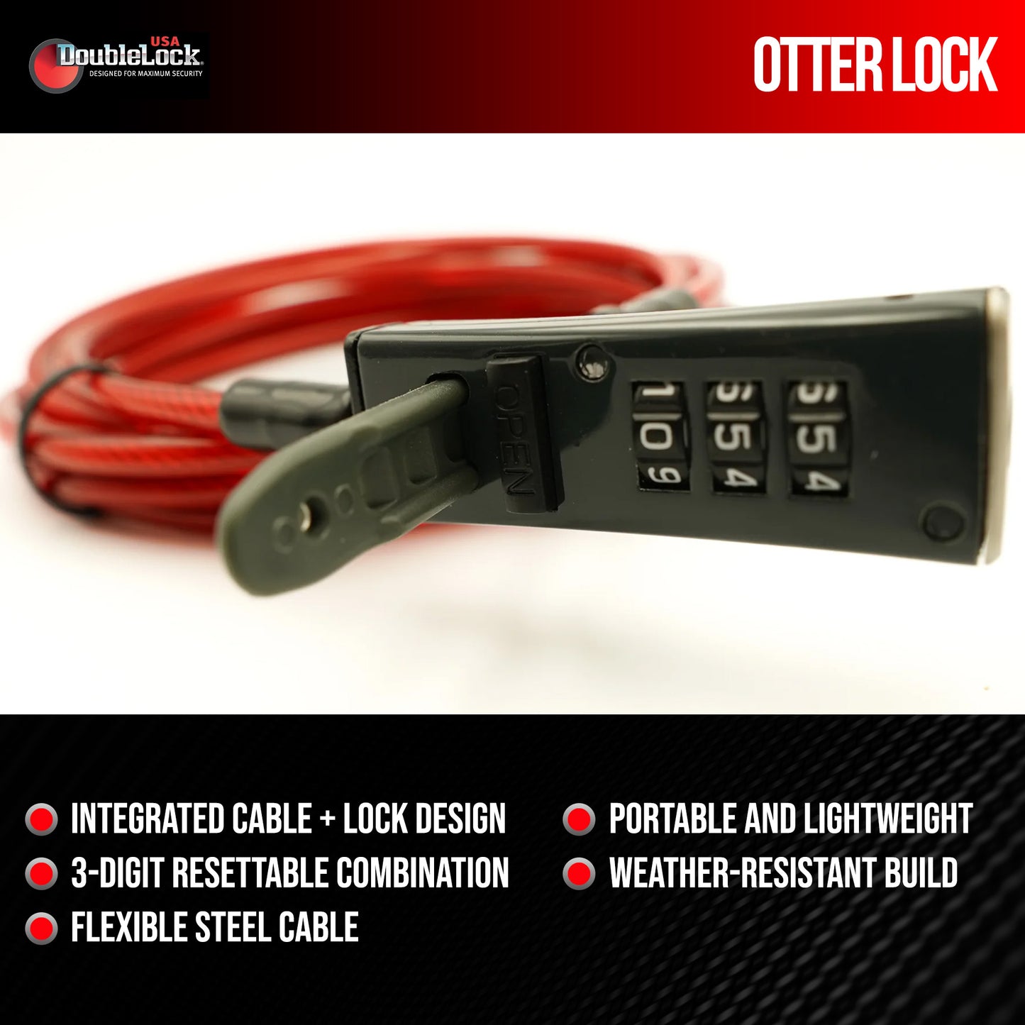 OTTER Lock | Integrated Cable Lock