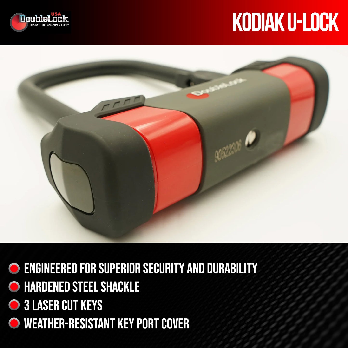 KODIAK Compact U-Lock | Steel Shackle U-Lock