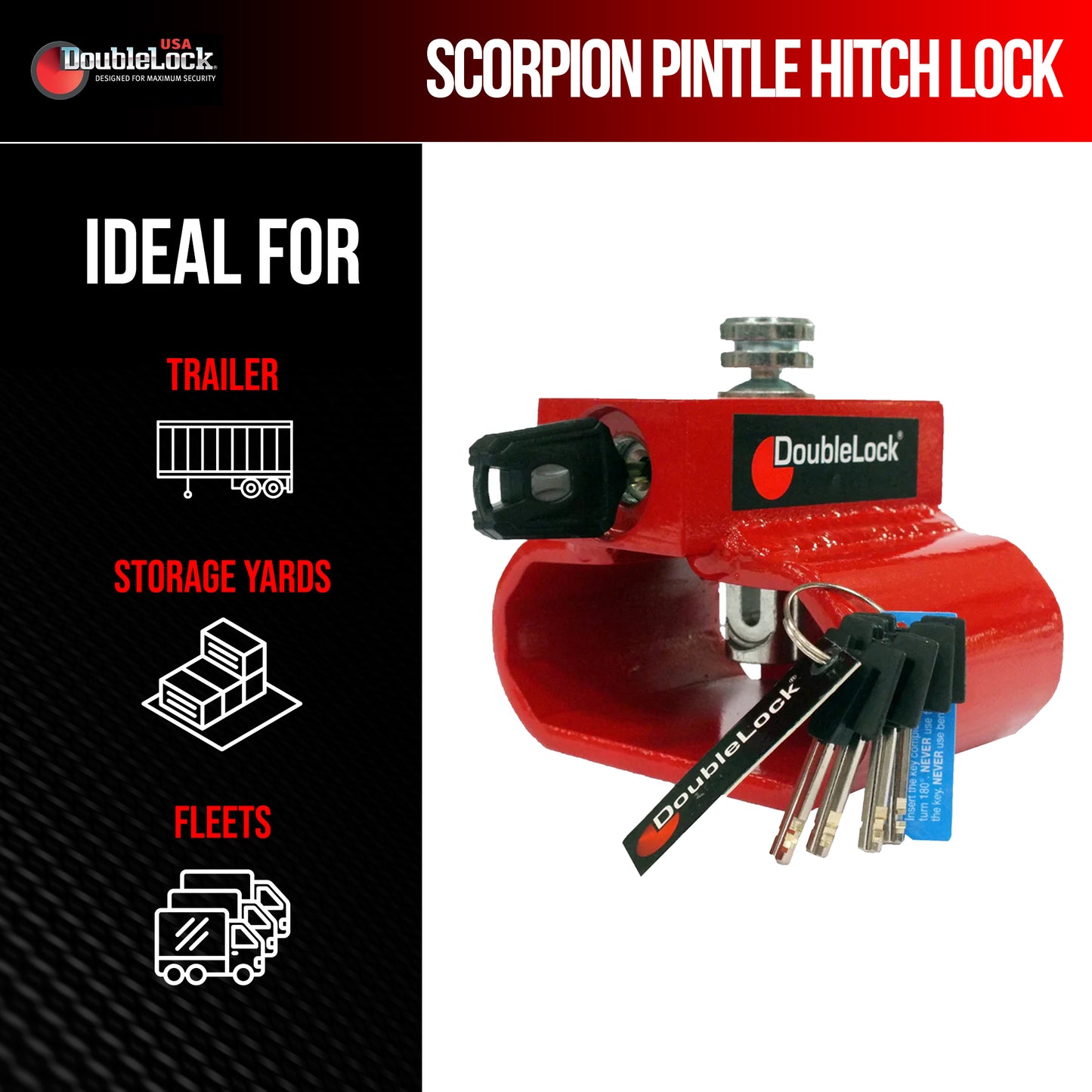 SCORPION Tow Hitch Lock | Pintle Hitch Lock