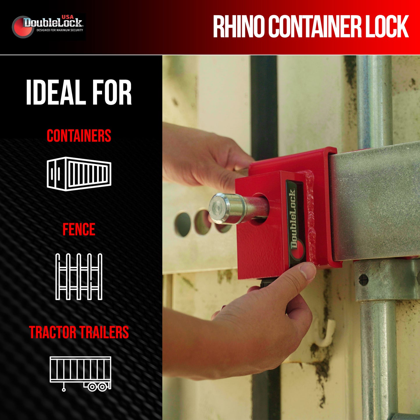 RHINO Ultra Duty Cargo Container Lock | Freight Container Lock