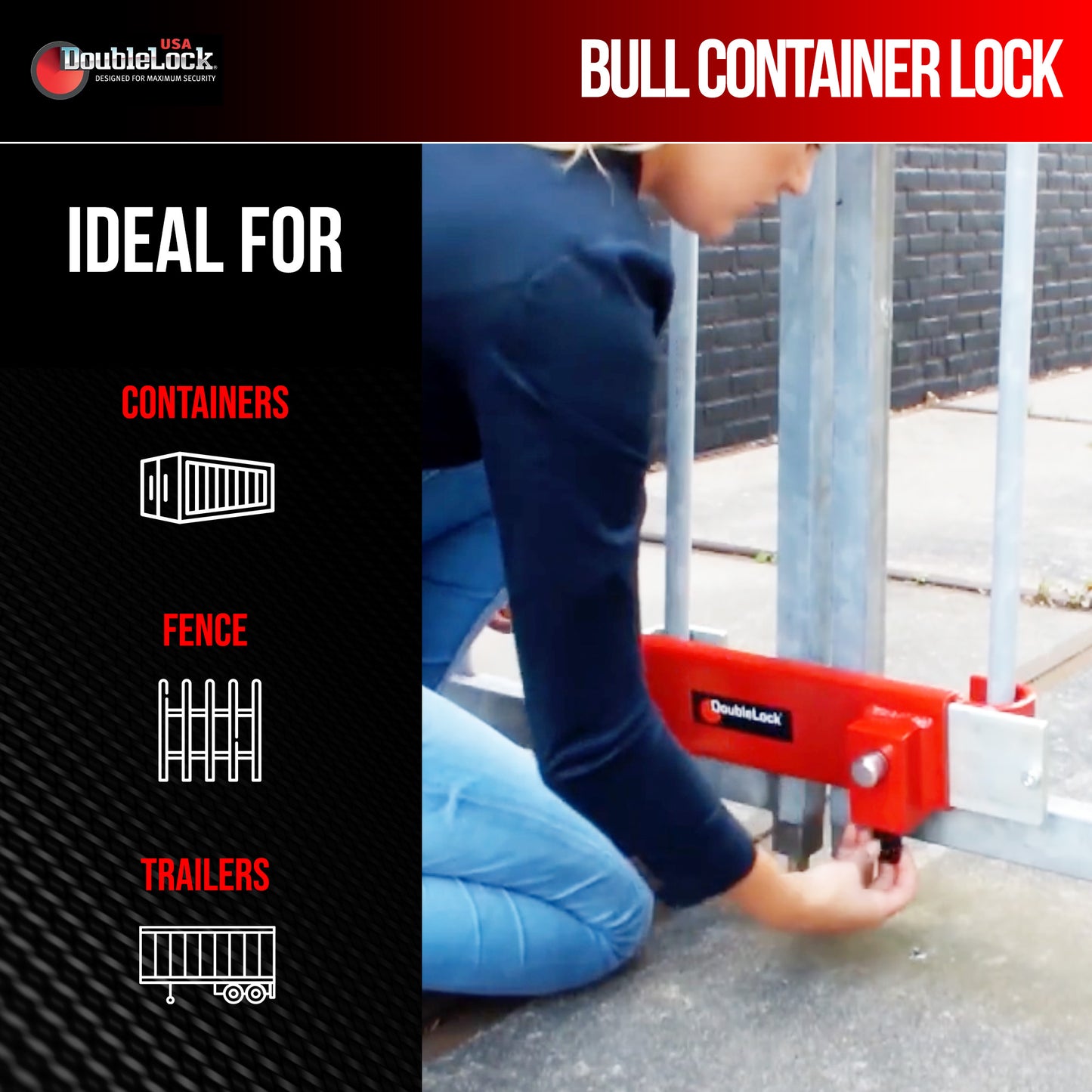 BULL Cargo Container Lock |  Max Duty Freight Lock