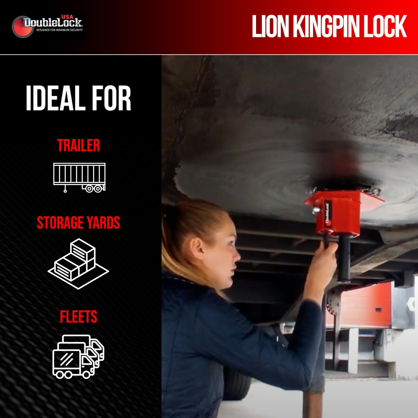 LION Trailer Lock | Kingpin Trailer Lock