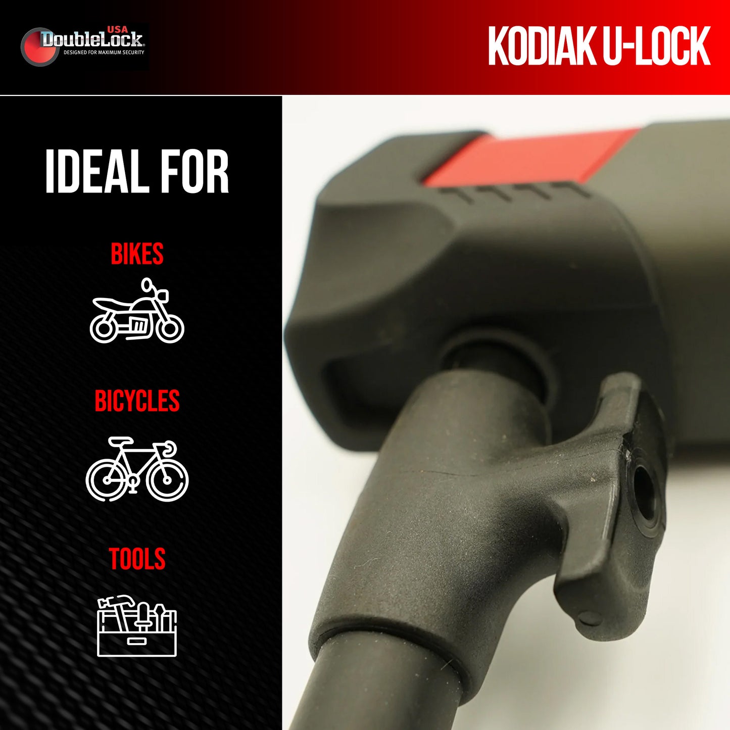 KODIAK Compact U-Lock | Steel Shackle U-Lock