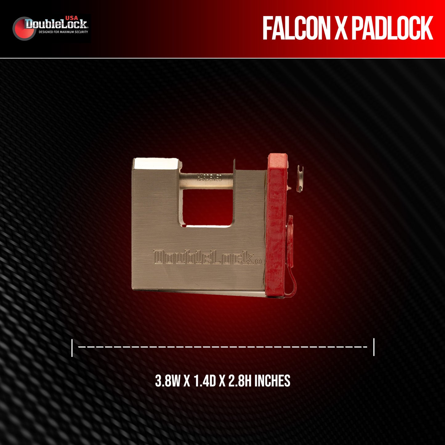 FALCON X Padlock | Max Duty Brass Container/Shipping Padlock