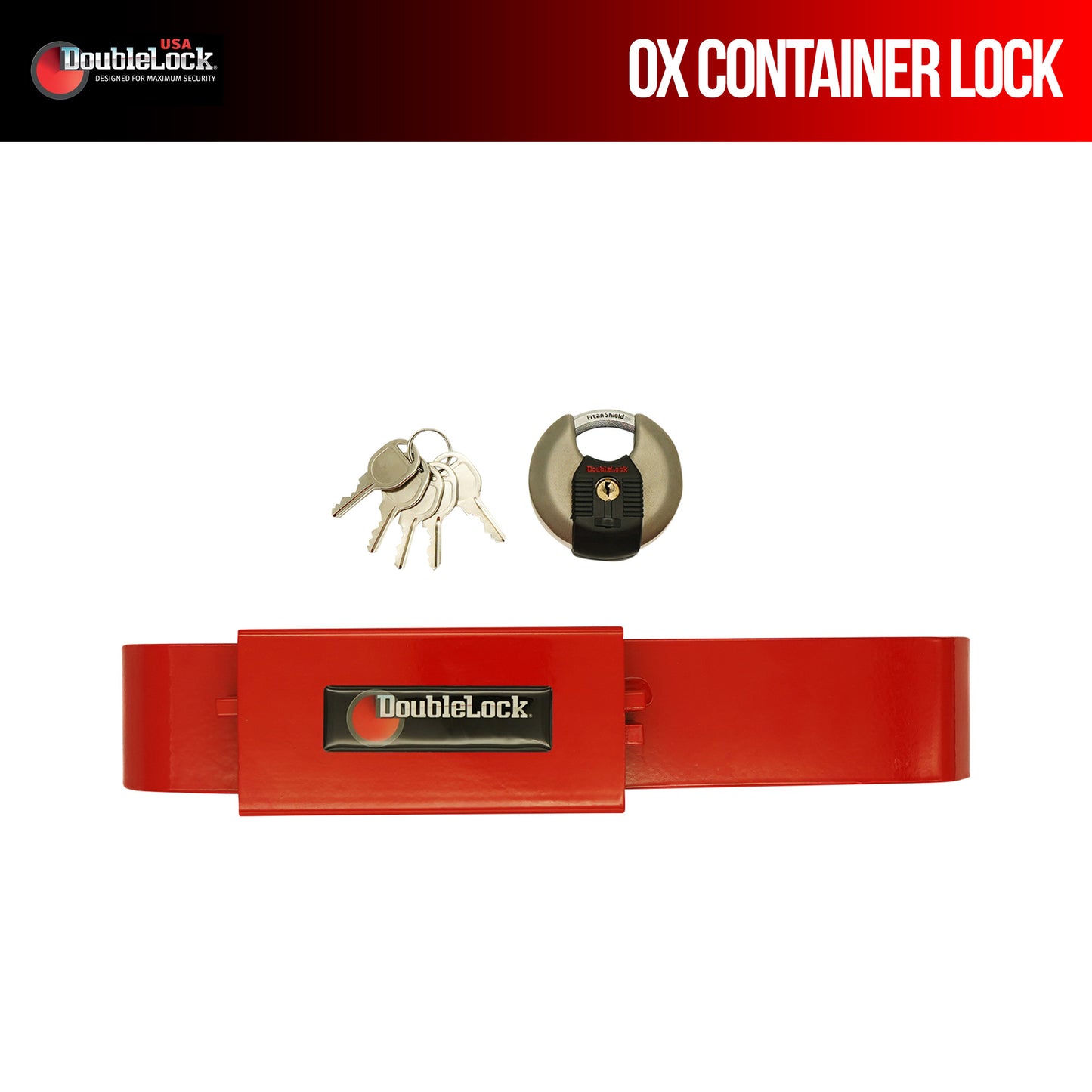 OX Container Lock Jr. Bundle | Container Lock | Trailor Lock | Fence Lock