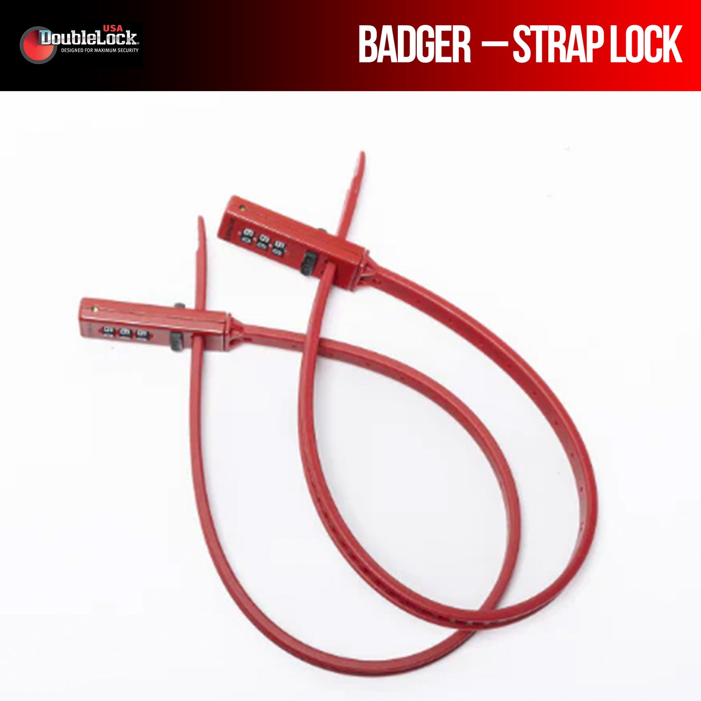 BADGER Strap Locks (x2) | Flexible Strap Locks
